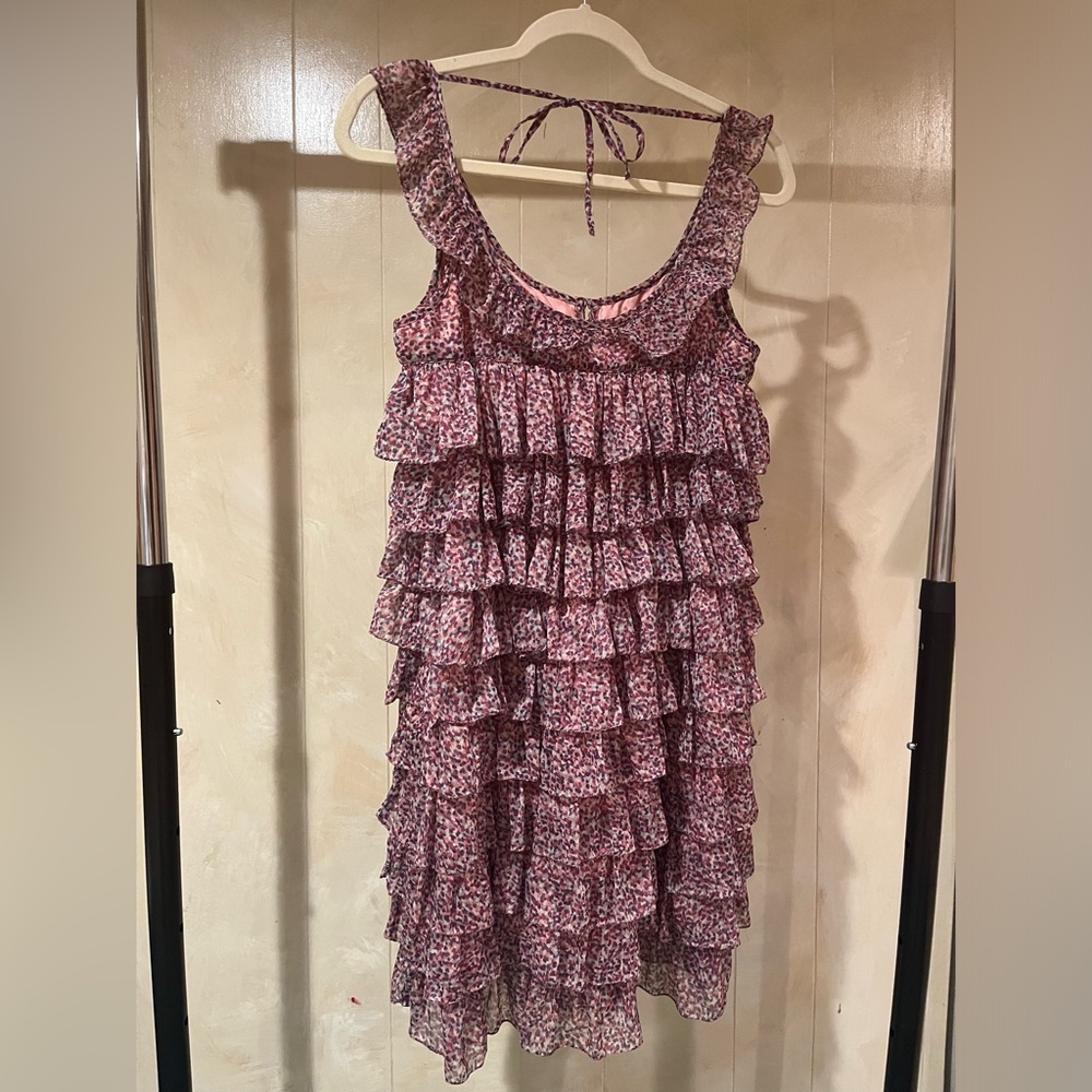 Pink Frilly Ruffled Dress - Picture 3 of 4